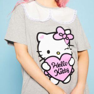 NWT New Girl Order Hello Kitty collar t-shirt dress! Size Uk 14 / US 12!